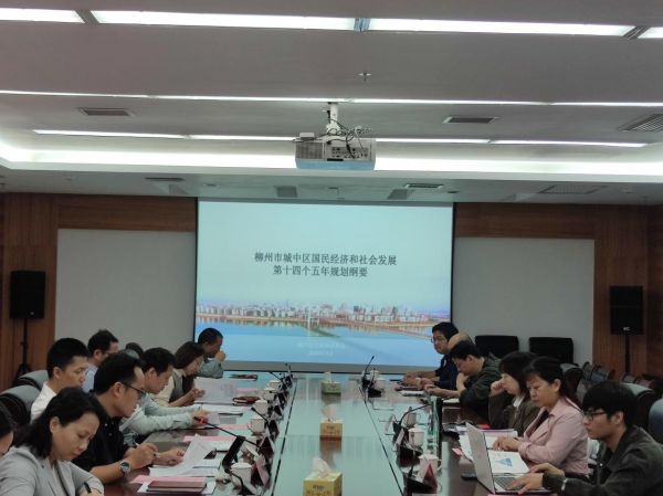 广西宏观经济学会到柳州市城中区开展城中区“十四五”规划纲要汇报工作